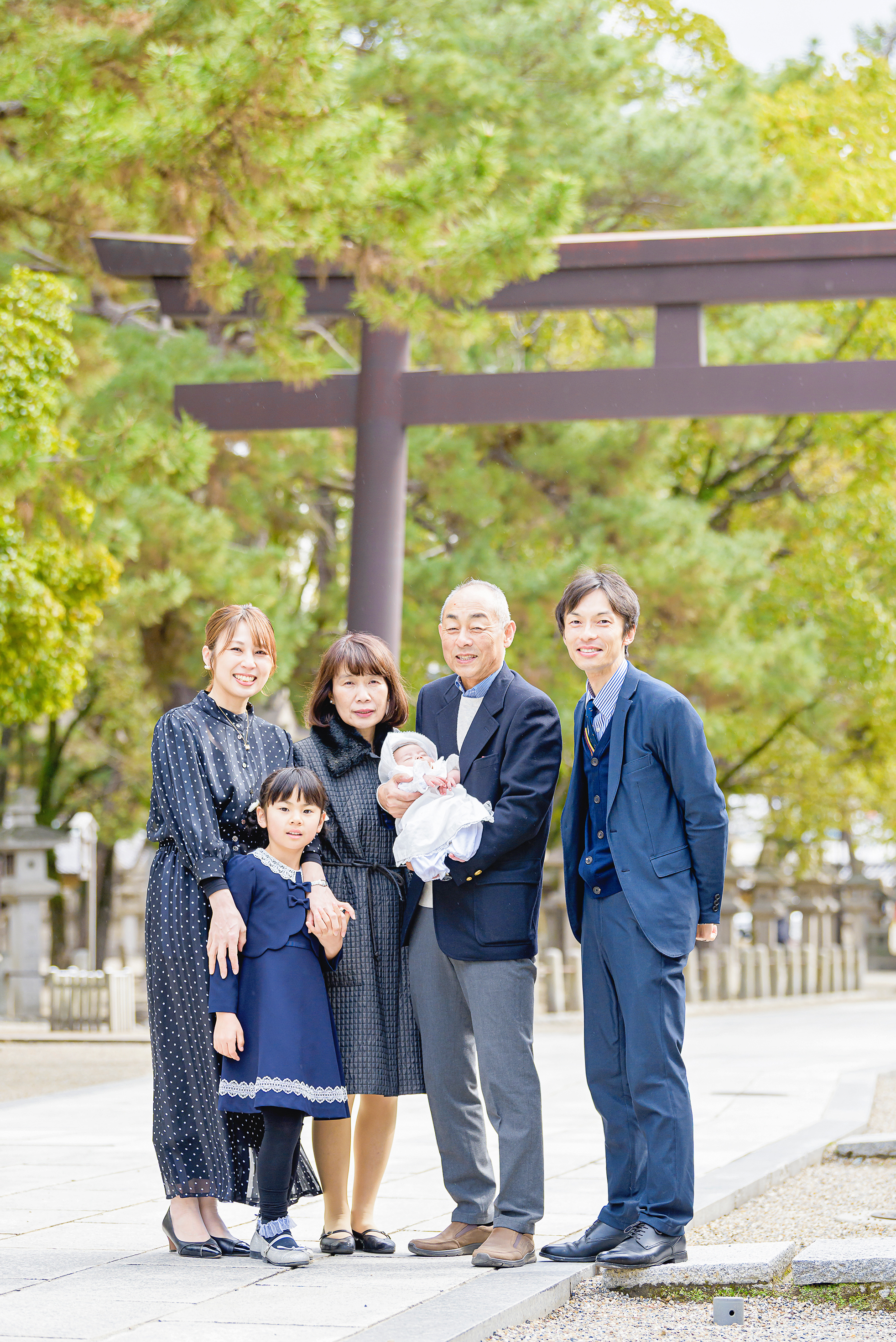 見事な桜と家族の出張撮影
