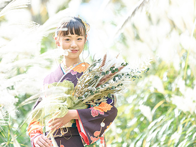 成人式のロケーション撮影