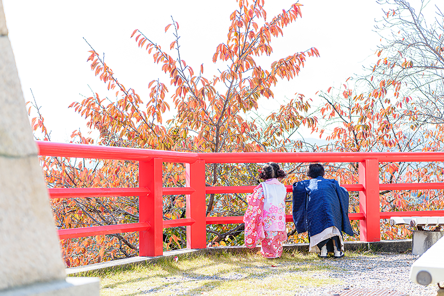 地元の神社での七五三撮影