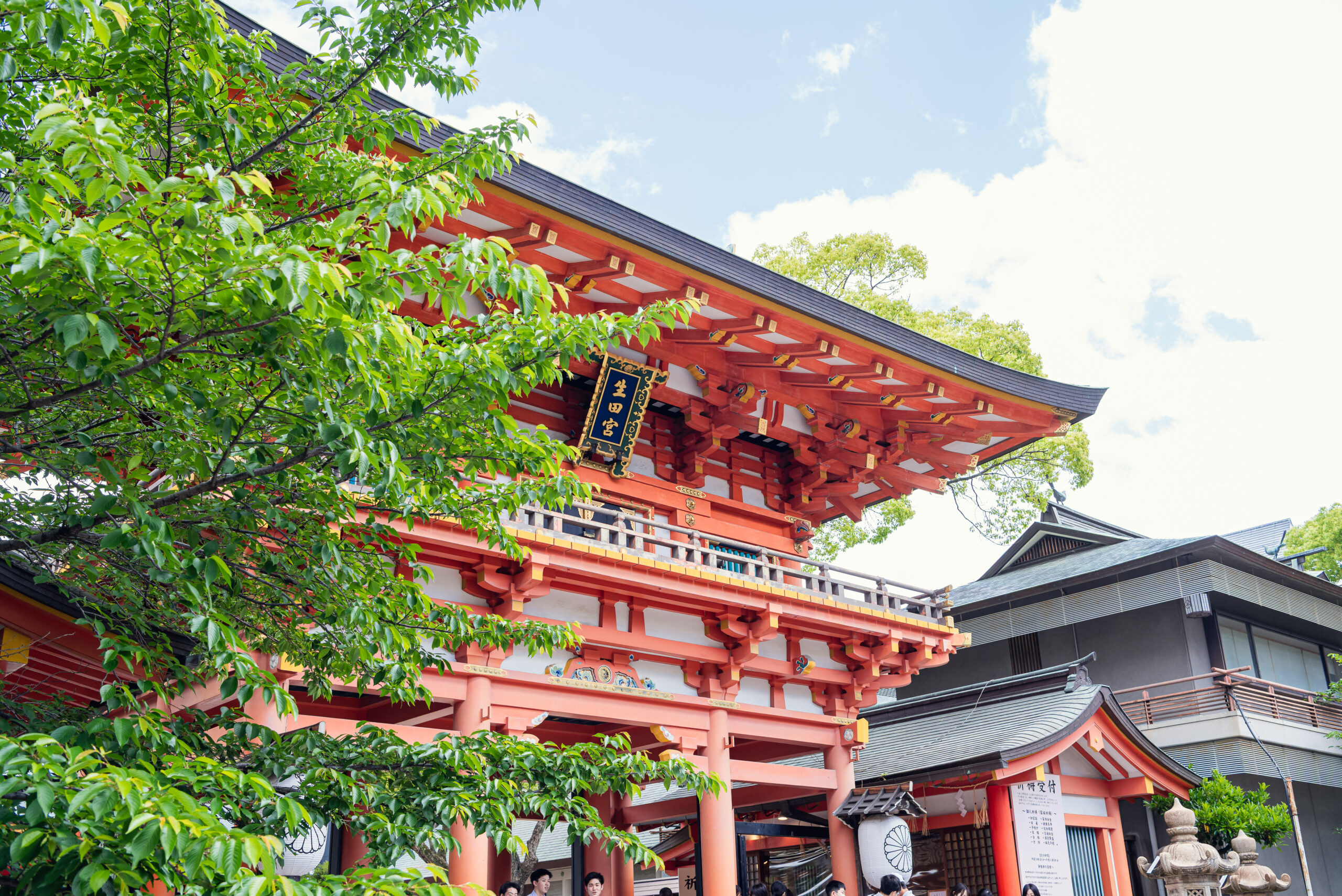 神戸三宮・生田神社のお宮参り|朱色の楼門と緑豊かな境内【Lighthouse Photo】